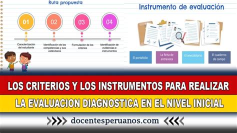 LOS CRITERIOS Y LOS INSTRUMENTOS PARA REALIZAR LA EVALUACION