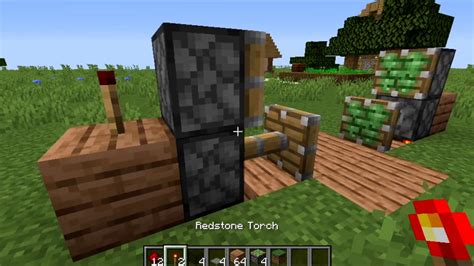 How To Make Automatic Piston Doors In Minecraft Youtube