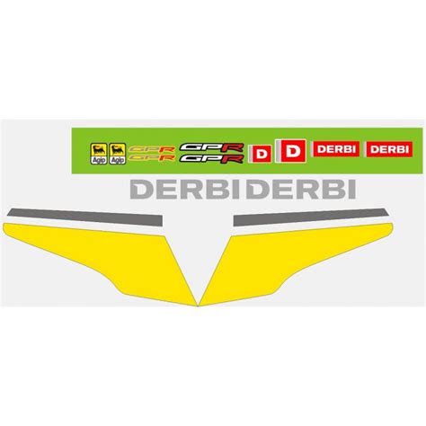 Stickerset 75 Derbi Gpr Schakelparts