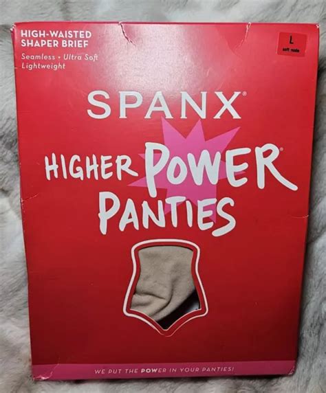 SPANX WOMEN S HIGHER Power Shorts Soft Nude Size L 10 28 PicClick UK