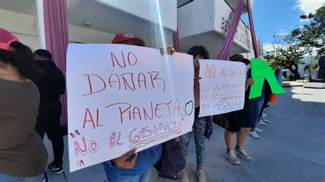 Protestan Ciudadanos Contra El Gasoducto Que Se Construye En El Bulevar