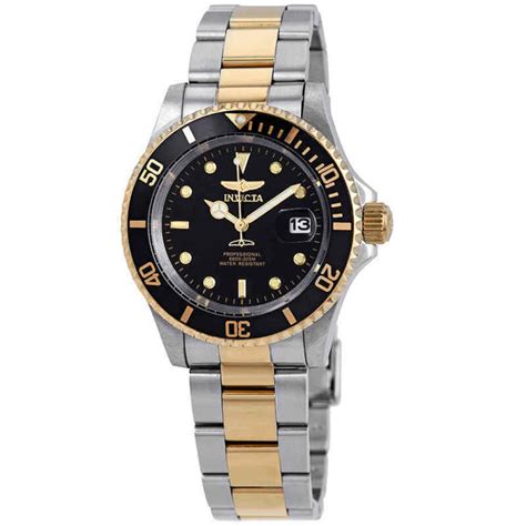 Invicta Pro Diver Two Tone Black Dial Two Tone Men Watch 26973