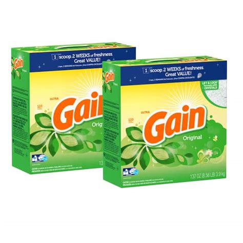 Gain Ultra 137 Oz Original Scent Powder Laundry Detergent 120 Loads