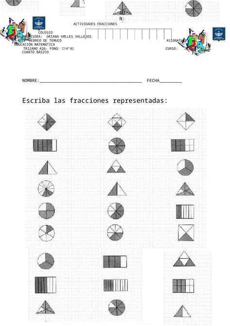 Docx Actividades Fracciones Dokumen Tips