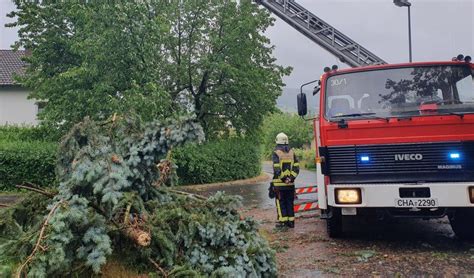 Gewitterfront zieht über Waldmünchen und hinterlässt schwere Schäden