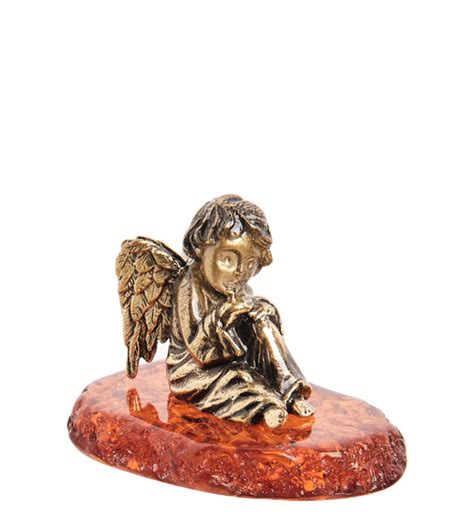 Фигурка ''Ангел'' (латунь, янтарь) - купить по выгодной цене в интернет ...