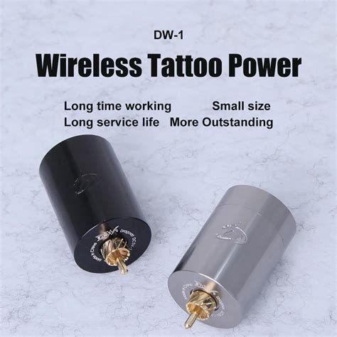 Dw 1 New Wireless Tattoo Power Supply Aluminum Alloy Lightweight Tattoo