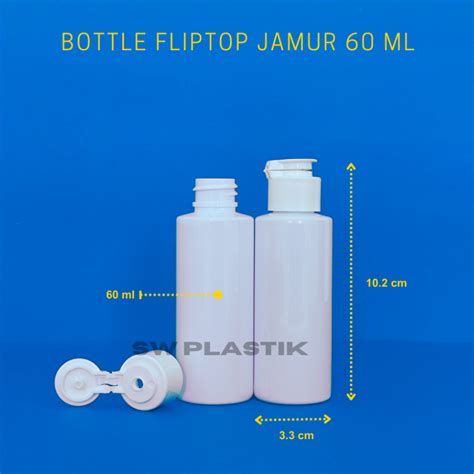 Jual Botol 60 Ml Packaging Kosong Skincare Kosmetik Tutup Ulir Putar