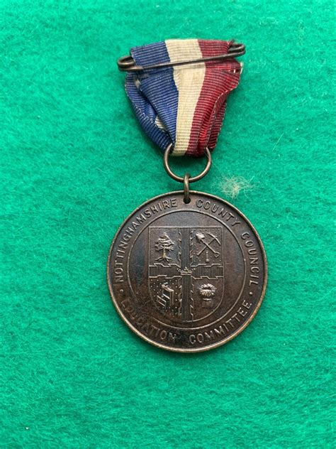 Silver Jubilee King George V 1935 medal medallion Nottinghamshire