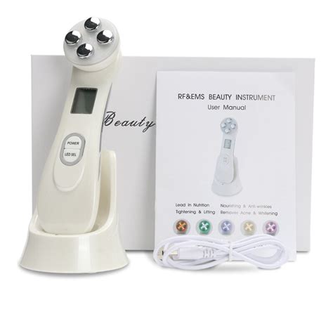 5 In1 Led Photon Facial Rf Skin Rejuvenation Ems Mesotherapy Electroporation Tighten Face