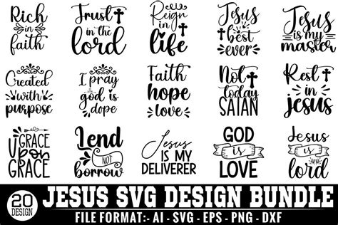 Jesus Svg Design Bundle Bundle · Creative Fabrica