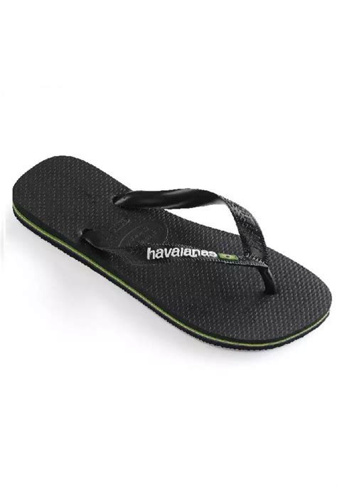 Jual Havaianas Havaianas Man Brasil Logo 1069 Black Sandal Jepit Pria