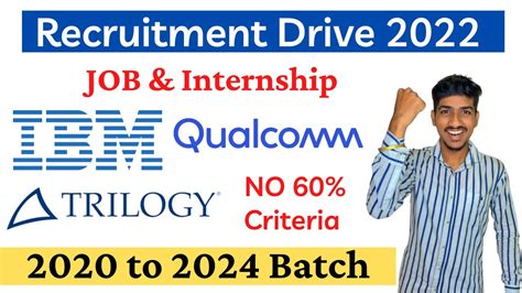 Ibm Recruitment 2023 Qualcomm Off Campus Drive 2022 Ibm Freshers Hiring 2022 Triology