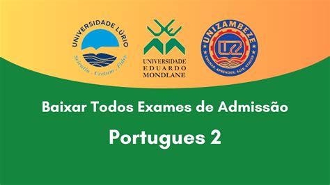 Baixar Exames De Português 2 Da Uem Pdf Mozescolar