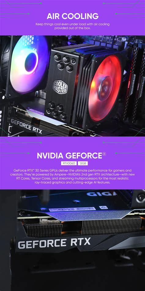 G5 Core Intel I5 12500 GeForce RTX 3060 Gaming PC Powered By Gigabyte