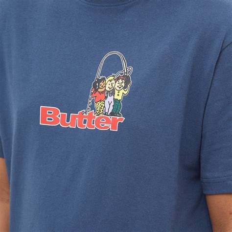 Butter Goods Headphones Logo T Shirt Denim End