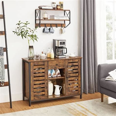 Vasagle Buffet Placard Meuble De Rangement Avec Tiroir Portes