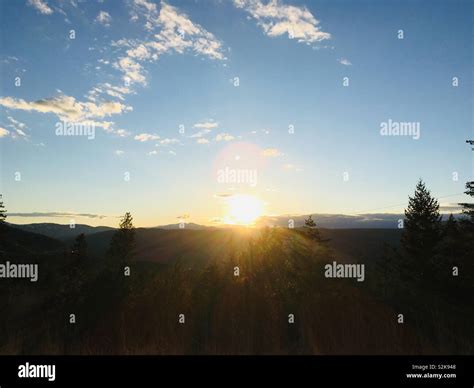 Sunset in Canada Stock Photo - Alamy