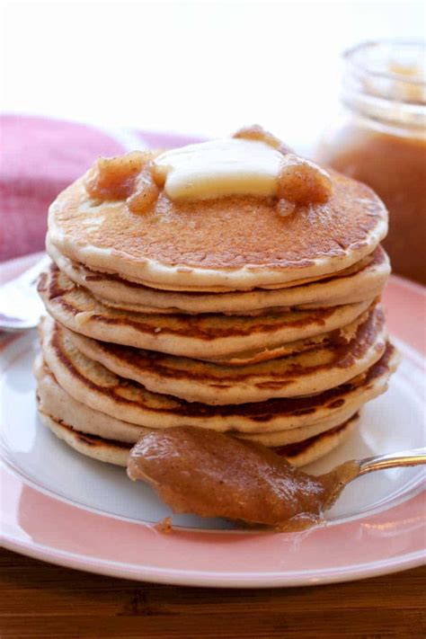 Fluffy Apple Butter Pancakes Krazy Kitchen Mom