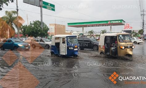 Provoca Lluvias Encharcamientos En Canc N Quadratin Quintana Roo