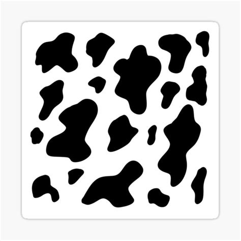 Cow Print Sticker For Sale By Moxsto Redbubble