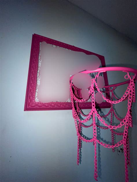 A Pink Mini Basketball Hoop - Etsy