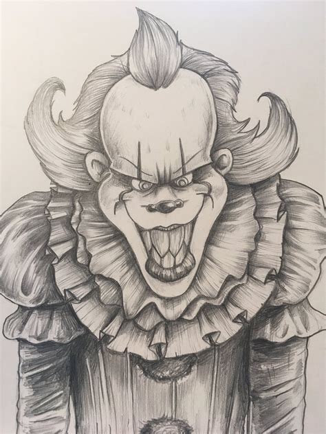 Wefalling: Easy Clown Pennywise Scary Drawings