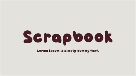 Scrapbook Font : Download Free for Desktop & Webfont