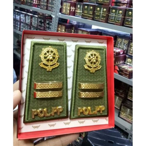 Jual Pangkat Satpol Pp Gol B List Khaki Exclusive Terbaik Shopee