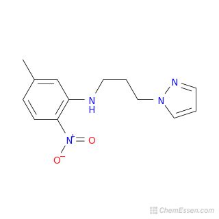 5 Methyl 2 Nitro N 3 1H Pyrazol 1 Yl Propyl Aniline Structure