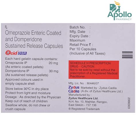 Ocid Dsr Capsule S Price Uses Side Effects Composition Apollo