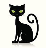 Black Cat Eyes Vector Background (Free), Vector File - Clipart.me