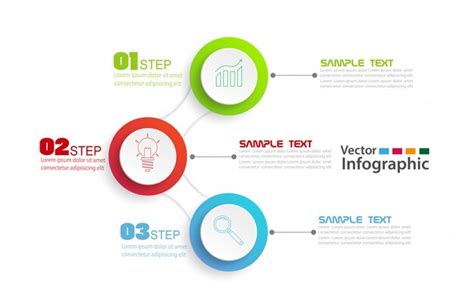 Plantilla De Dise O Vectorial Infograf A Con Pasos Vector Premium