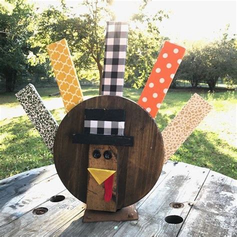 Wooden Turkey Diy In 2023 Diy Turkey Thanksgiving Decorations Diy