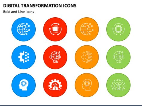 Digital Transformation Icons for PowerPoint and Google Slides - PPT Slides