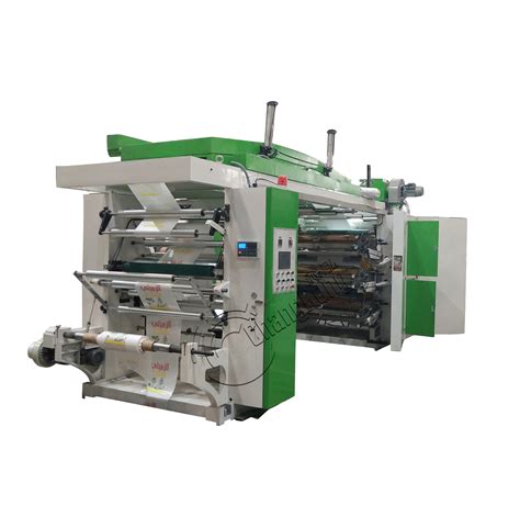 4 Color Central Drum Type Flexo Printing Machine For Plastic Film