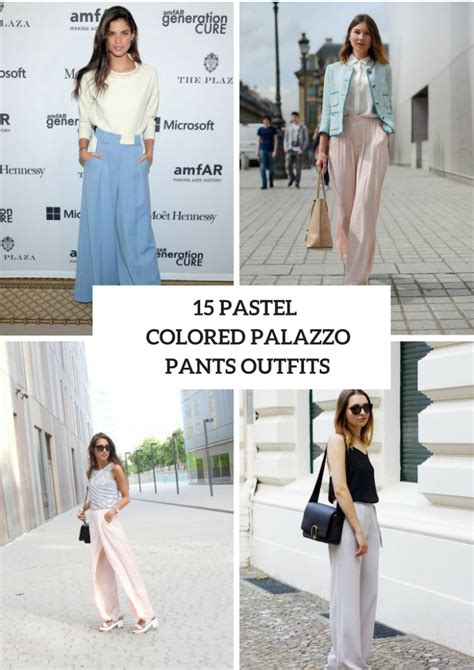 15 Outfits With Pastel Colored Palazzo Pants Styleoholic