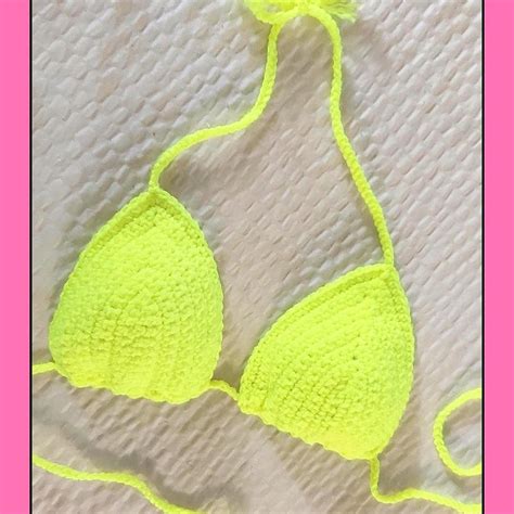 Blue Crochet Bikini Etsy