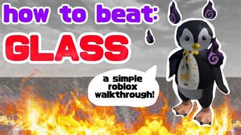 How To Beat Glass In Roblox YouTube