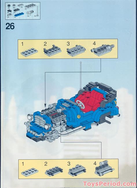 LEGO Blue Fury Hot Rod Instructions And Parts List