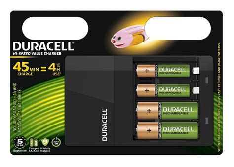 Duracell Cef14 Chargers 2 Aa 2 Aaa 45 Minute Of Charge 4 Hours Use