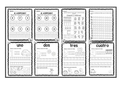 Excelente Material Para Trabajar El Conteo Y Trazo De Números Para