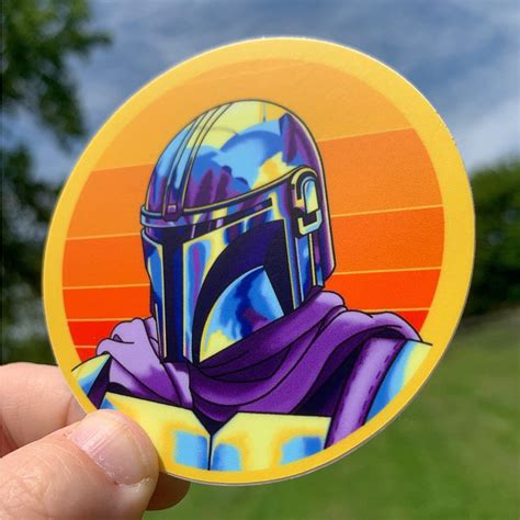 The Mandalorian Sticker Etsy