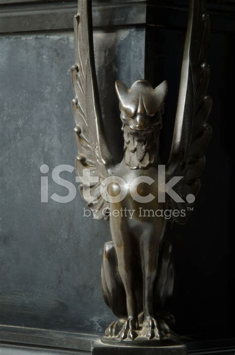 Bronze Gargoyle With Wings Stock Photo Royalty Free Freeimages