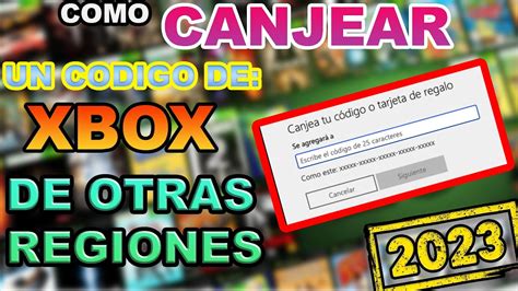 Como Canjear Un Codigo De Xbox De Otras Regiones Youtube