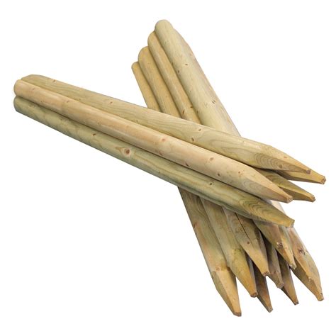 Round Wooden Stakes For Garden | Fasci Garden