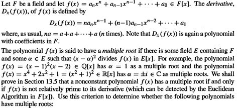 Solved Let F Be A Field And Let Fx Anx An 1xn 1 Ao E