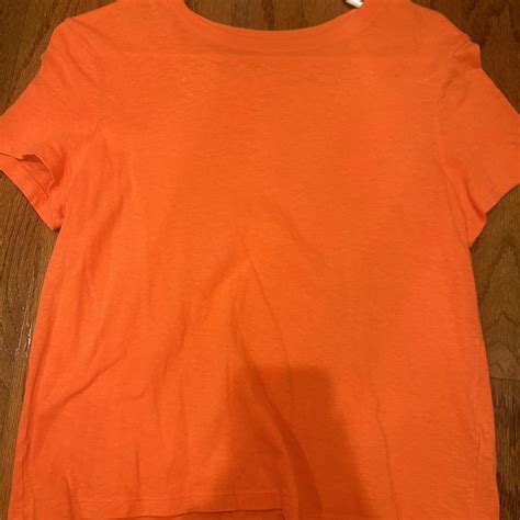 Bright Orange Gap Shirt Womans Depop