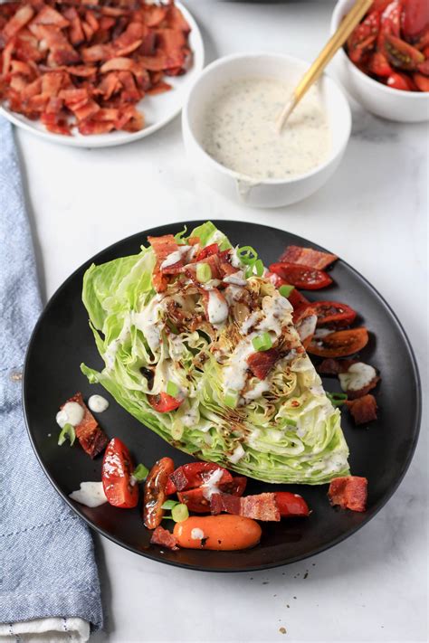 Dairy-Free Wedge Salad with Marinated Tomatoes - My Life After Dairy