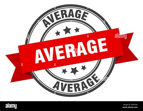 average label. average red band sign. average Stock Vector Image & Art ...